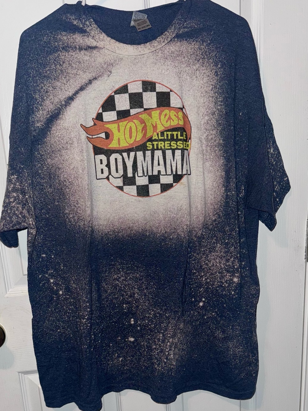 Hot Mess Boy Mama Hot Wheels style shirt